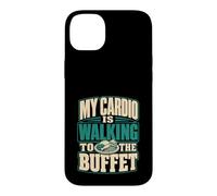 Custodia per iPhone 14 Plus Il mio cardio sta camminando verso la crociera a buffet