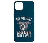 Custodia per iPhone 14 Plus Il mio Pitbull non combatterà ma io sarò American Pitbull Terrier