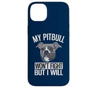 Custodia per iPhone 14 Plus Il mio Pitbull non combatterà ma io sarò American Pitbull Terrier
