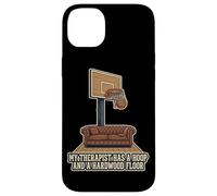 Custodia per iPhone 14 Plus Il mio terapeuta ha un cerchio e un pavimento in legno duro basket