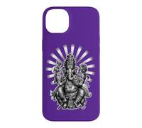 Custodia per iPhone 14 Plus Il saggio yoga indù di Ganesha
