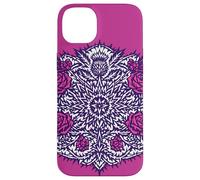 Custodia per iPhone 14 Plus Illustrazione di cardo spinoso e rose