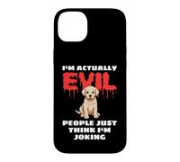 Custodia per iPhone 14 Plus I'm Actually Evil People Just Think I'm Joking Labrador