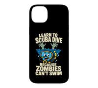 Custodia per iPhone 14 Plus Imparare A Immersione Zombie Umorismo Avventura Subacquea