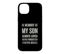 Custodia per iPhone 14 Plus In Memory My Son Always Loved Never Forgotten Forever Missed