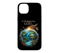 Custodia per iPhone 14 Plus In The Beginning GOD... Earth Genesis 1:1 Bible Verse Nature