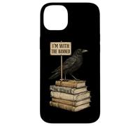 Custodia per iPhone 14 Plus In With The Banned Books Crow Book Lover Bibliophile Reading