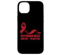 Custodia per iPhone 14 Plus Indossiamo la consapevolezza della settimana del nastro rosso rosso ottobre senza droghe