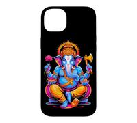 Custodia per iPhone 14 Plus Indù Ganesh Puja Elefante Dio India Méditation Yoga Murti