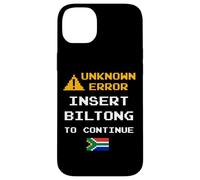 Custodia per iPhone 14 Plus Insert Biltong Retro Funny Error South Africa Braai Dad Joke