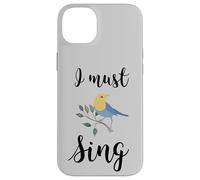 Custodia per iPhone 14 Plus Io devo cantare canto uccello canto