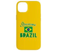 Custodia per iPhone 14 Plus Ipanema Beach Rio con bandiera del Brasile