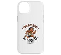 Custodia per iPhone 14 Plus Ironico Runner Gift Marathon Suffer and Pizza