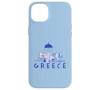 Custodia per iPhone 14 Plus Isola di Santorini Grecia Chiese greco-ortodosse Minimalista