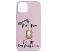 Custodia per iPhone 14 Plus It's fine I'm fine everything is fine funny Cute Mouse Rat