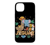 Custodia per iPhone 14 Plus J è per Jaguar Zoo Animals Gita allo zoo Jungle Zoo Day