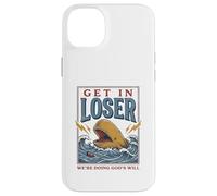 Custodia per iPhone 14 Plus Jonah and the Whale Funny Christian Bible Story God