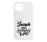 Custodia per iPhone 14 Plus Joseph The Birthday King Happy Birthday Shirt Uomini Ragazzi Adolescenti