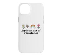 Custodia per iPhone 14 Plus Joy is an Act of Resistance Rainbow Pride Month Human Rights