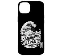 Custodia per iPhone 14 Plus Kanagawa Giappone timbro Hanko grande onda retrò Kanji souvenir