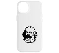 Custodia per iPhone 14 Plus Karl Marx Silhouette Minimalista Comunismo Socialismo