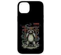 Custodia per iPhone 14 Plus Kawaii Anime Manga Otaku Samurai Japan Ramen Y2K Cyberpunk