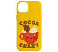 Custodia per iPhone 14 Plus Kawaii Hot Cocoa Crazy Chocolate Drink Amante