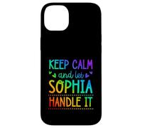 Custodia per iPhone 14 Plus Keep Calm And Let Sophia Handle It Chill Nome