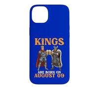 Custodia per iPhone 14 Plus Kings Are Born On August 09 Buon compleanno ai bevitori di birra