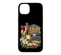 Custodia per iPhone 14 Plus La luce risplende nelle tenebre Giovanni 1 5 Scrittura