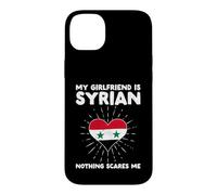 Custodia per iPhone 14 Plus La mia ragazza è siriana Niente mi spaventa - Siria Cuore