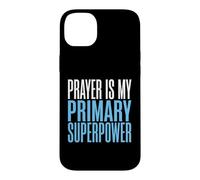 Custodia per iPhone 14 Plus La preghiera cristiana è la mia devozione di fede superpotenza