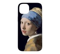 Custodia per iPhone 14 Plus La ragazza con l'orecchino di perle capolavoro della pittura artistica