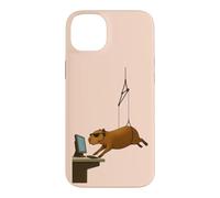 Custodia per iPhone 14 Plus LA SPIA CAPYBARA PIÙ FREDDA IN RAGGIA