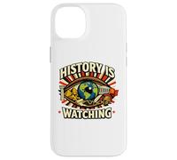 Custodia per iPhone 14 Plus La storia sta guardando la protesta dell'occhio del tempo