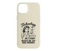 Custodia per iPhone 14 Plus La tecnologia mi fa dire cattive parole divertenti umorismo tecnico
