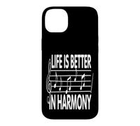 Custodia per iPhone 14 Plus La vita è migliore in Harmony Music Lover