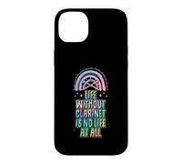 Custodia per iPhone 14 Plus La vita senza clarinetto non è vita affatto Bohemian Rainbow