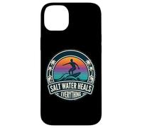 Custodia per iPhone 14 Plus L'acqua salata guarisce tutto Surf Surfing Surf Board Amante