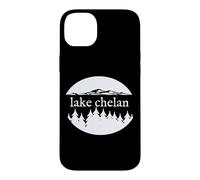 Custodia per iPhone 14 Plus Lake Chelan Washington Nature Vacation Souvenir Design