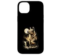 Custodia per iPhone 14 Plus Lama Ululando Alla Luna Meme