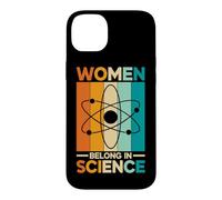 Custodia per iPhone 14 Plus Le donne appartengono alla scienza Scienziato STEM Fisica Chimica