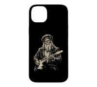 Custodia per iPhone 14 Plus Leonardo da Vinci Zombie Suonare la Chitarra Rinascimento Italiano