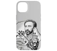 Custodia per iPhone 14 Plus Leone etiope Giuda imperatore Haile Selassie Rasta