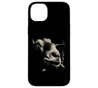 Custodia per iPhone 14 Plus Leone Fumo Sigaretta Cool Urban Animal Ritratto