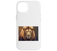 Custodia per iPhone 14 Plus leone maschio ritratto strengthl animale alfa predatore