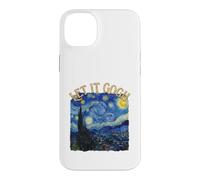Custodia per iPhone 14 Plus Let It Gogh Notte Stellata Pittura Belle Arti Gioco di parole