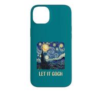 Custodia per iPhone 14 Plus Let It Gogh Swirling Sky Night Art Amante Divertente gioco di parole Tee 2
