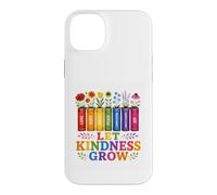 Custodia per iPhone 14 Plus Let Kindness Grow Rainbow Books Fiori Gentilezza Orgoglio