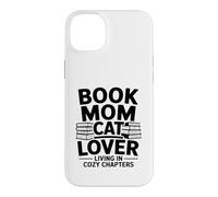 Custodia per iPhone 14 Plus Libro Mamma Amante Gatto Vivere In Capitoli Accogli
